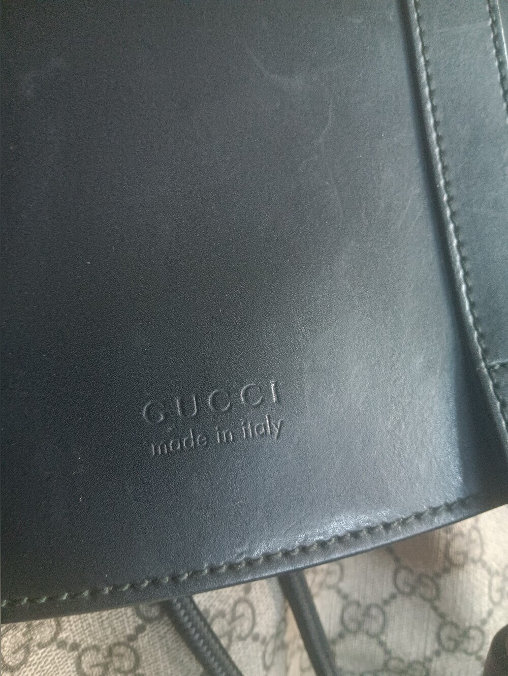 Gucci supreme double buckle canvas backpack large